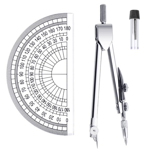 Drafting compass geometry - geometry, set