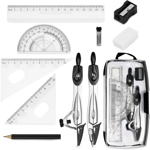10pcs maths set protractor - 10pcs,