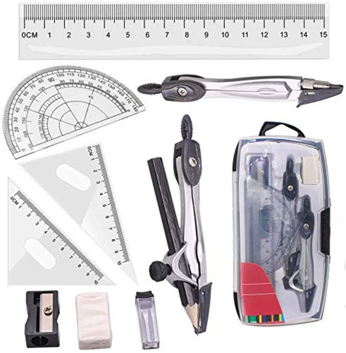 Geometry compass set 10pcs - compass,