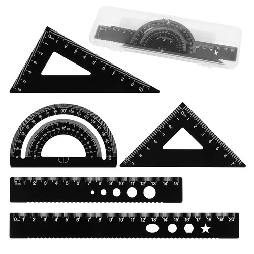 5pcs metal geometry set - metal, set,