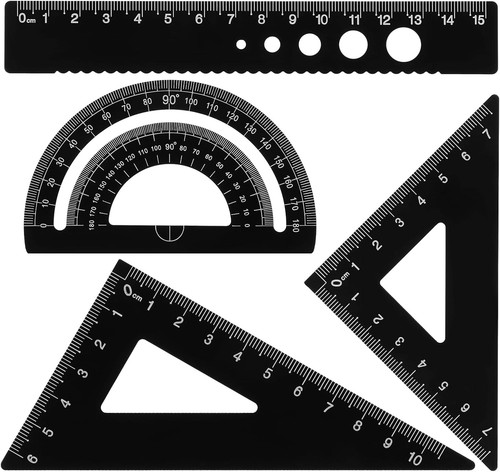 Metal protractor set - protractor,