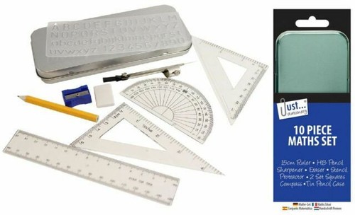 Compact maths geometry set - geometry,
